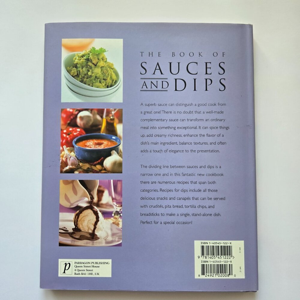 The Book of Sauces and Dips Hardcover Cookbook - Picture 3 of 4